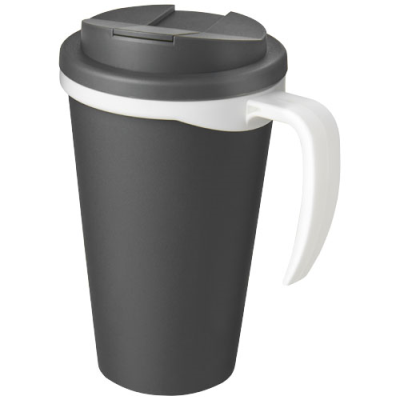 Picture of AMERICANO® GRANDE 350 ML MUG with Spill-Proof Lid in Grey.