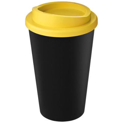 Picture of AMERICANO® ECO 350 ML RECYCLED TUMBLER in Solid Black & Yellow