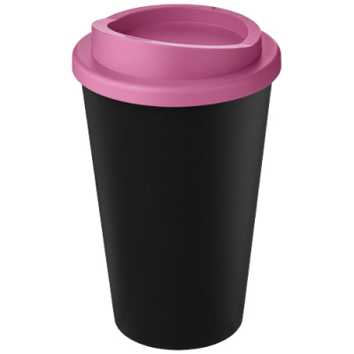 Picture of AMERICANO® ECO 350 ML RECYCLED TUMBLER in Solid Black & Pink