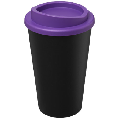 Picture of AMERICANO® ECO 350 ML RECYCLED TUMBLER in Solid Black & Purple.