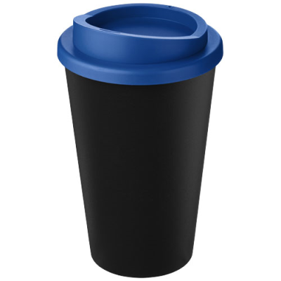 Picture of AMERICANO® ECO 350 ML RECYCLED TUMBLER in Solid Black & Mid Blue.