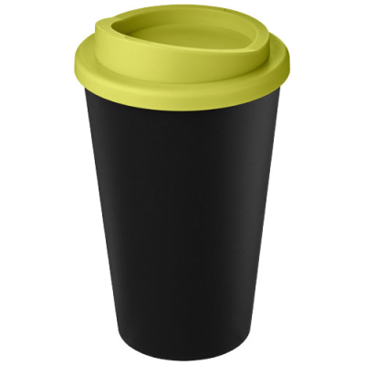 Picture of AMERICANO® ECO 350 ML RECYCLED TUMBLER in Solid Black & Lime.