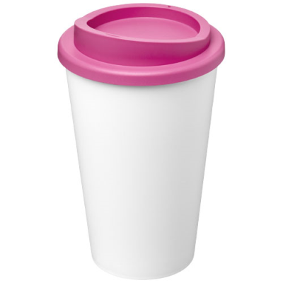Picture of AMERICANO® ECO 350 ML RECYCLED TUMBLER in White & Pink.