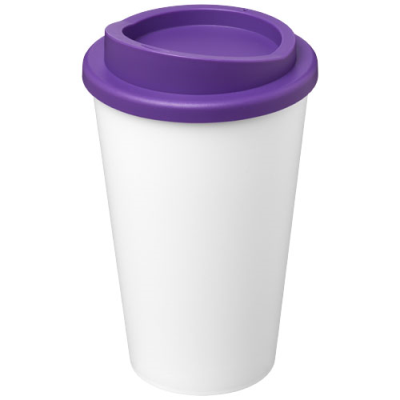 Picture of AMERICANO® ECO 350 ML RECYCLED TUMBLER in White & Purple.