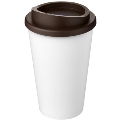 Picture of AMERICANO® ECO 350 ML RECYCLED TUMBLER in White & Brown.