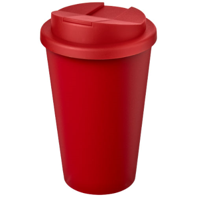 Picture of AMERICANO® ECO 350 ML RECYCLED TUMBLER with Spill-Proof Lid in Red.