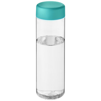 Picture of H2O ACTIVE® VIBE 850 ML SCREW CAP WATER BOTTLE in Clear Transparent & Aqua Blue.