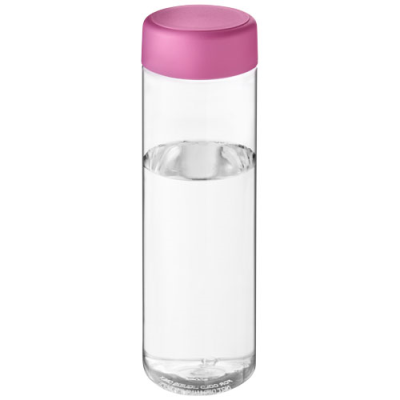 Picture of H2O ACTIVE® VIBE 850 ML SCREW CAP WATER BOTTLE in Clear Transparent & Pink.