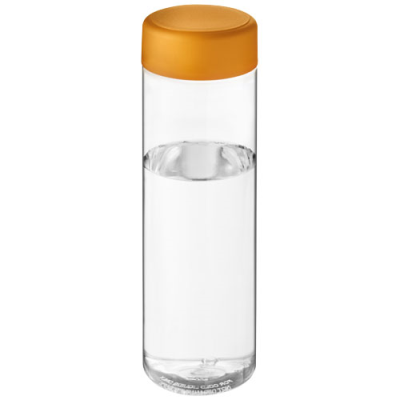 Picture of H2O ACTIVE® VIBE 850 ML SCREW CAP WATER BOTTLE in Clear Transparent & Orange.