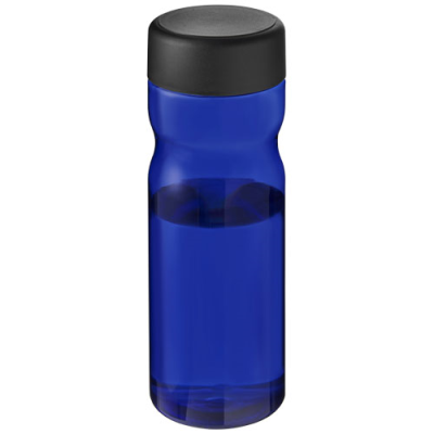 Picture of H2O ACTIVE® ECO BASE 650 ML SCREW CAP WATER BOTTLE in Blue & Solid Black.