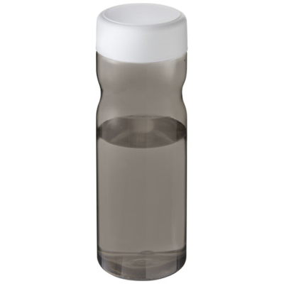 Picture of H2O ACTIVE® BASE TRITAN™ 650 ML SCREW CAP WATER BOTTLE in Charcoal & White.