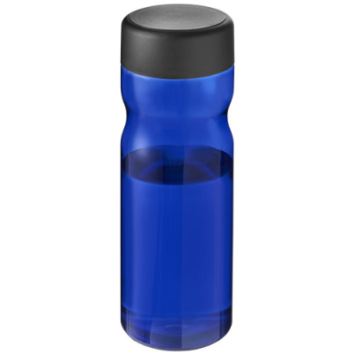 Picture of H2O ACTIVE® BASE TRITAN™ 650 ML SCREW CAP WATER BOTTLE in Blue & Solid Black.