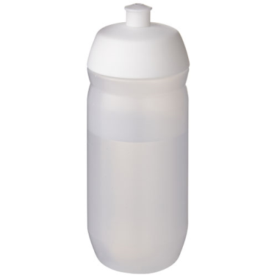 Picture of HYDROFLEX™ CLEAR TRANSPARENT 500 ML SQUEEZY SPORTS BOTTLE in White & Frosted Clear Transparent.