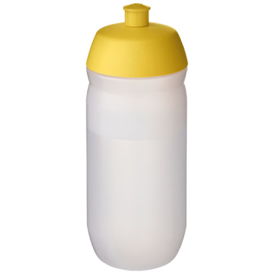 Picture of HYDROFLEX™ CLEAR TRANSPARENT 500 ML SQUEEZY SPORTS BOTTLE in Yellow & Frosted Clear Transparent