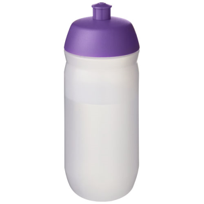 Picture of HYDROFLEX™ CLEAR TRANSPARENT 500 ML SQUEEZY SPORTS BOTTLE in Purple & Frosted Clear Transparent.