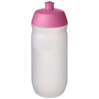 Picture of HYDROFLEX™ CLEAR TRANSPARENT 500 ML SQUEEZY SPORTS BOTTLE in Pink & Frosted Clear Transparent.