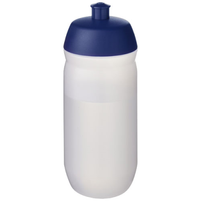 Picture of HYDROFLEX™ CLEAR TRANSPARENT 500 ML SQUEEZY SPORTS BOTTLE in Blue & Frosted Clear Transparent.