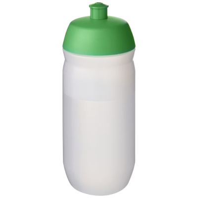 Picture of HYDROFLEX™ CLEAR TRANSPARENT 500 ML SQUEEZY SPORTS BOTTLE in Green & Frosted Clear Transparent.