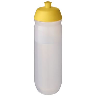 Picture of HYDROFLEX™ CLEAR TRANSPARENT 750 ML SQUEEZY SPORTS BOTTLE in Yellow & Frosted Clear Transparent