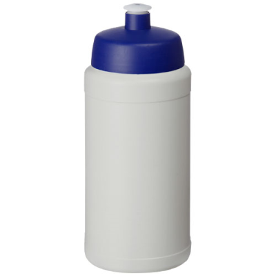 Picture of BASELINE 500 ML RECYCLED SPORTS BOTTLE in White & Blue