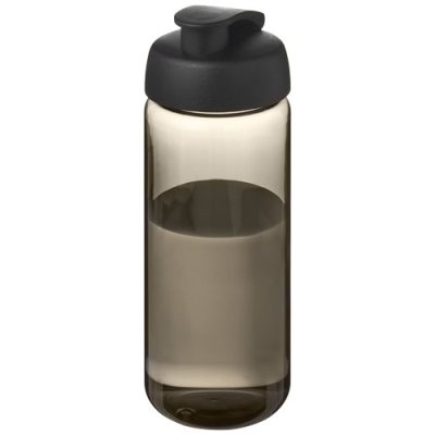 Picture of H2O ACTIVE® OCTAVE TRITAN™ 600 ML FLIP LID SPORTS BOTTLE in Charcoal & Solid Black