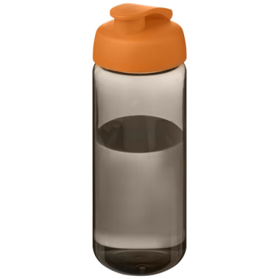 Picture of H2O ACTIVE® OCTAVE TRITAN™ 600 ML FLIP LID SPORTS BOTTLE in Charcoal & Orange