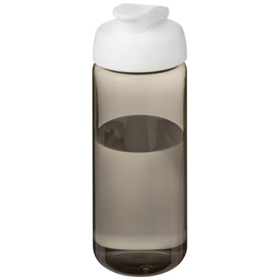 Picture of H2O ACTIVE® OCTAVE TRITAN™ 600 ML FLIP LID SPORTS BOTTLE in Charcoal & White