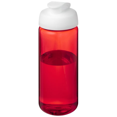 Picture of H2O ACTIVE® OCTAVE TRITAN™ 600 ML FLIP LID SPORTS BOTTLE in Red & White