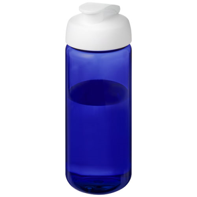 Picture of H2O ACTIVE® OCTAVE TRITAN™ 600 ML FLIP LID SPORTS BOTTLE in Blue & White.