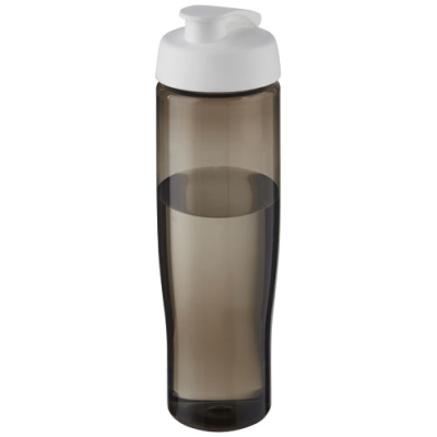 Picture of H2O ACTIVE® ECO TEMPO 700 ML FLIP LID SPORTS BOTTLE in White & Charcoal.