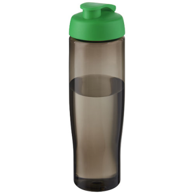 Picture of H2O ACTIVE® ECO TEMPO 700 ML FLIP LID SPORTS BOTTLE in Green & Charcoal.