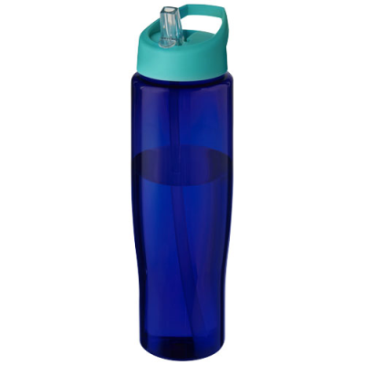 Picture of H2O ACTIVE® ECO TEMPO 700 ML SPOUT LID SPORTS BOTTLE in Aqua & Blue.