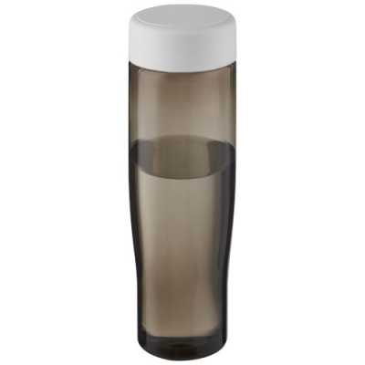 Picture of H2O ACTIVE® ECO TEMPO 700 ML SCREW CAP WATER BOTTLE in White & Charcoal