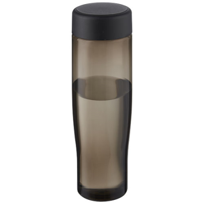 Picture of H2O ACTIVE® ECO TEMPO 700 ML SCREW CAP WATER BOTTLE in Solid Black & Charcoal