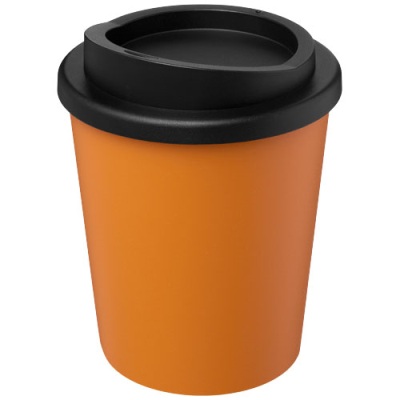 Picture of AMERICANO® ESPRESSO 250 ML RECYCLED THERMAL INSULATED TUMBLER in Orange & Solid Black.