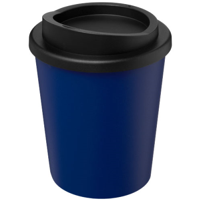 Picture of AMERICANO® ESPRESSO 250 ML RECYCLED THERMAL INSULATED TUMBLER in Blue & Solid Black.