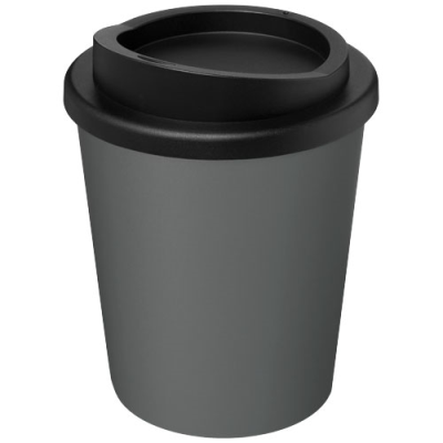 Picture of AMERICANO® ESPRESSO 250 ML RECYCLED THERMAL INSULATED TUMBLER in Grey & Solid Black.
