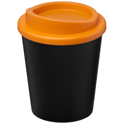 Picture of AMERICANO® ESPRESSO ECO 250 ML RECYCLED TUMBLER in Solid Black & Orange