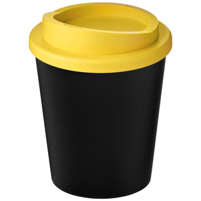 Picture of AMERICANO® ESPRESSO ECO 250 ML RECYCLED TUMBLER in Solid Black & Yellow.