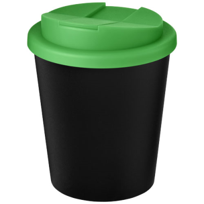 Picture of AMERICANO® ESPRESSO ECO 250 ML RECYCLED TUMBLER with Spill-Proof Lid in Solid Black & Green