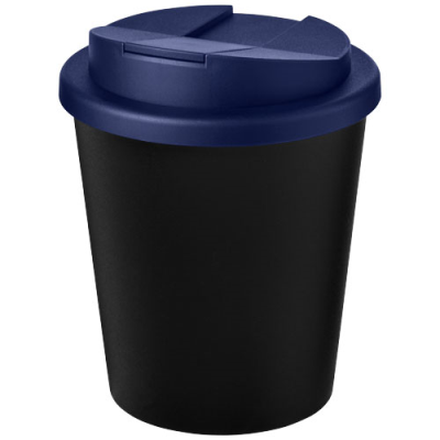Picture of AMERICANO® ESPRESSO ECO 250 ML RECYCLED TUMBLER with Spill-Proof Lid in Solid Black & Blue