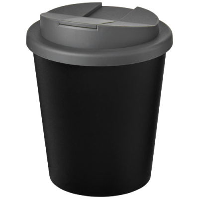 Picture of AMERICANO® ESPRESSO ECO 250 ML RECYCLED TUMBLER with Spill-Proof Lid in Solid Black & Grey