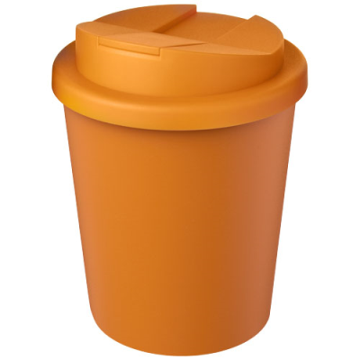 Picture of AMERICANO® ESPRESSO ECO 250 ML RECYCLED TUMBLER with Spill-Proof Lid in Orange.