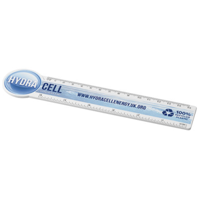 Picture of TAIT 15 CM CIRCLE-SHAPED RECYCLED PLASTIC RULER in White.