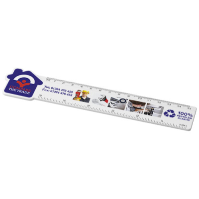 Picture of TAIT 15 CM HOUSE-SHAPED RECYCLED PLASTIC RULER in White