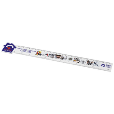 Picture of TAIT 30CM HOUSE-SHAPED RECYCLED PLASTIC RULER in White