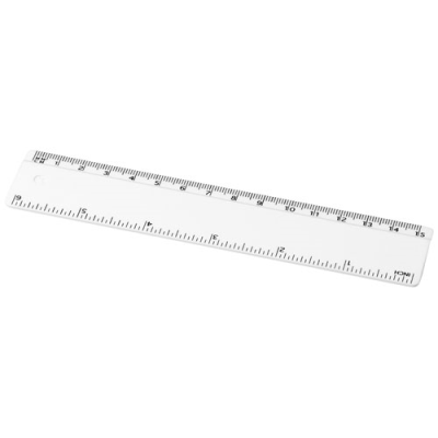 Picture of REFARI 15 CM RECYCLED PLASTIC RULER in White.