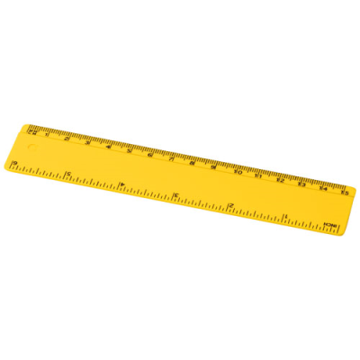 Picture of REFARI 15 CM RECYCLED PLASTIC RULER in Yellow