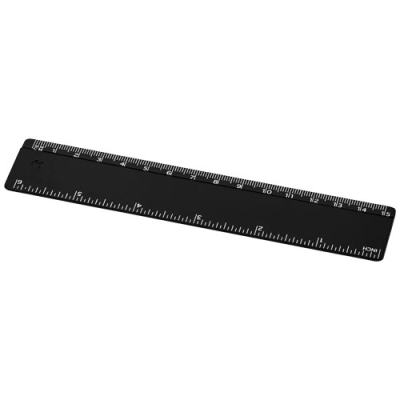 Picture of REFARI 15 CM RECYCLED PLASTIC RULER in Solid Black