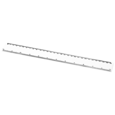 Picture of REFARI 30 CM RECYCLED PLASTIC RULER in White.